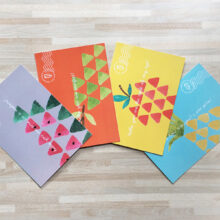 Witty Fruity Postcard with fruit illustrations by Peekmybook