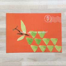 Witty Fruity Postcard with fruit illustrations by Peekmybook