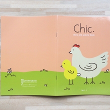 Chic 6 Chic story and activity book with handcrafted pouch by Peekmybook