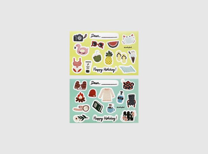 Happy Holiday Stickers