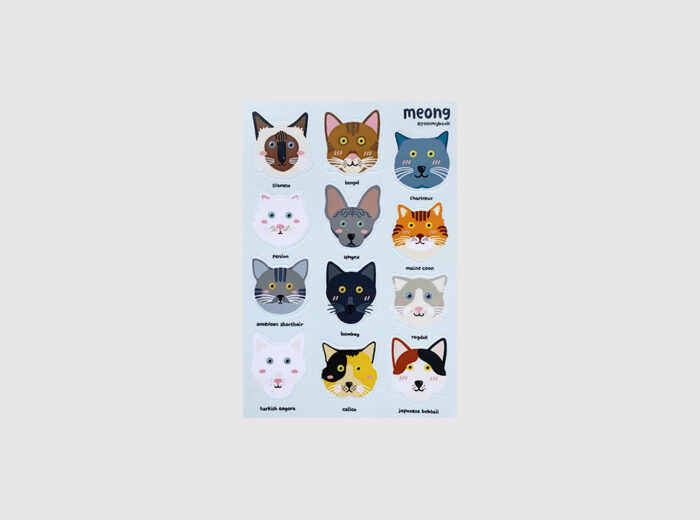 Meong Stickers
