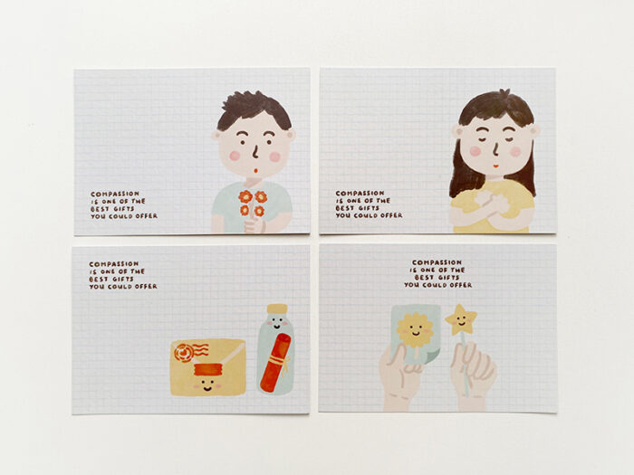 Compassion Greeting Card by Peekmybook