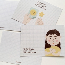 Compassion Greeting Card by Peekmybook