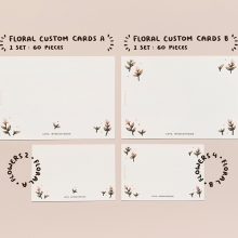 Custom Floral Greeting Card by Peekmybook