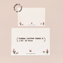 Custom Floral Greeting Card by Peekmybook