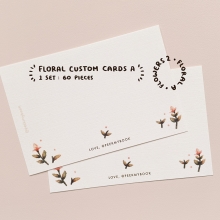 Custom Floral Greeting Card by Peekmybook