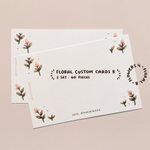 Custom Floral Greeting Card by Peekmybook