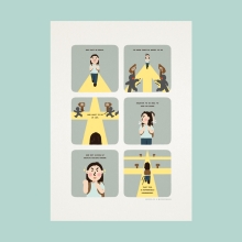 Brave and Courageous art print by Peekmybook