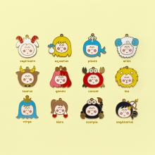 Zodiac Enamel Charms & Keychains by Peekmybook