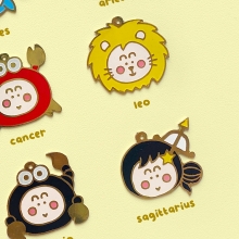 Zodiac Enamel Charms & Keychains by Peekmybook