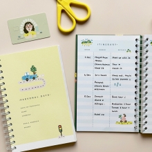 Inside pages of Remember Me Travel Diary