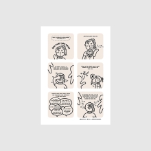 Say What You Mean comic art print by Peekmybook