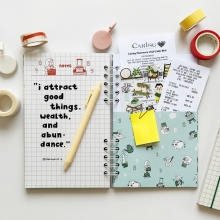 Inside pages of Count on Me Financial Planner