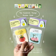 The Sweetest Things sticker set by Peekmybook