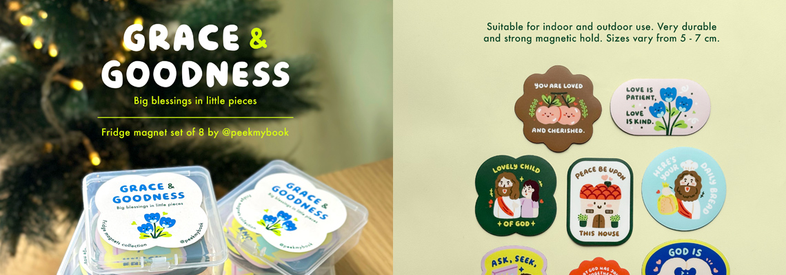 Grace & Goodness Christian Fridge Magnet