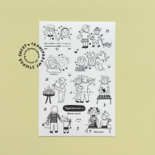 Togetherness-Transparent-Sticker-1 Togetherness Transparent Sticker sheet — clear vinyl sticker by Peekmybook