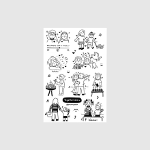 Togetherness-sticker-cover Flowers Transparent Sticker Sheet by Peekmybook – floral vinyl stickers on white background