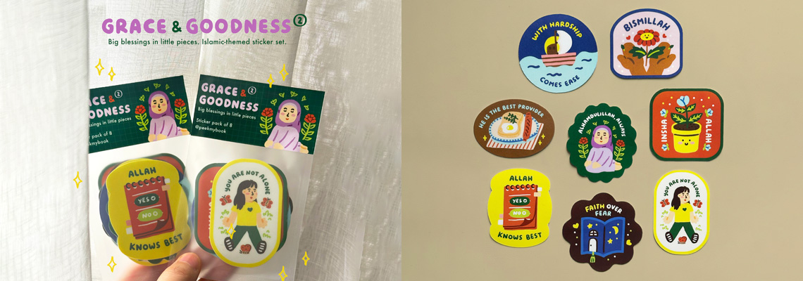 Grace & Goodness Islamic Sticker Banner Web