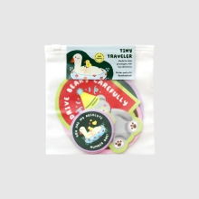 Cover-Tiny-Traveler Cute baby on board car decal illustration