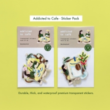 Aesthetic coffee and matcha journaling stickers Peekmybook