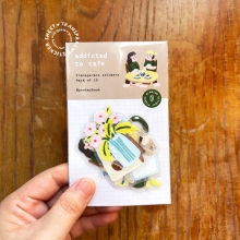 Aesthetic coffee and matcha journaling stickers Peekmybook