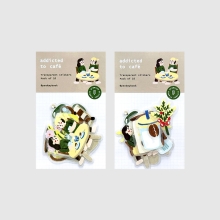 Aesthetic coffee and matcha journaling stickers Peekmybook