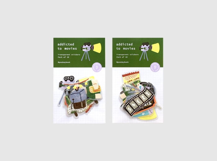 Cute movie theme decorative stickers Peekmybook