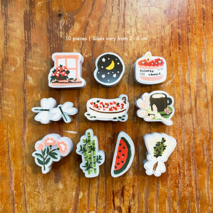 The Gentle Hours 1 Sticker Pack 2 Aesthetic everyday objects decorative stickers for planner Peekmybook