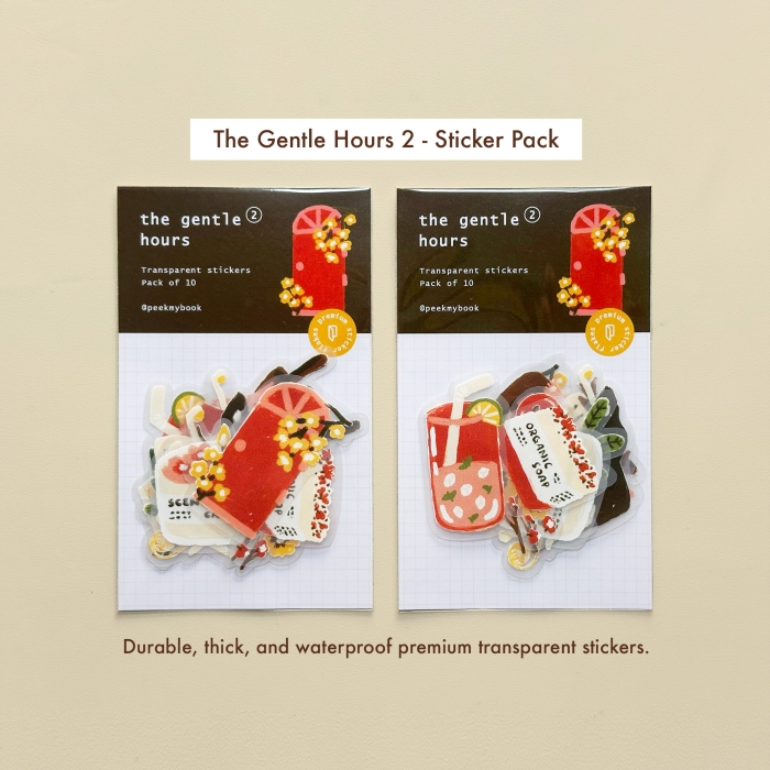 Aesthetic everyday objects decorative stickers for planner Peekmybook