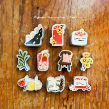 Aesthetic everyday objects decorative stickers for planner Peekmybook