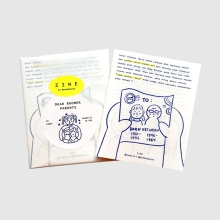 Peekmybook Dear Boomer Parents illustrated zine booklet cover