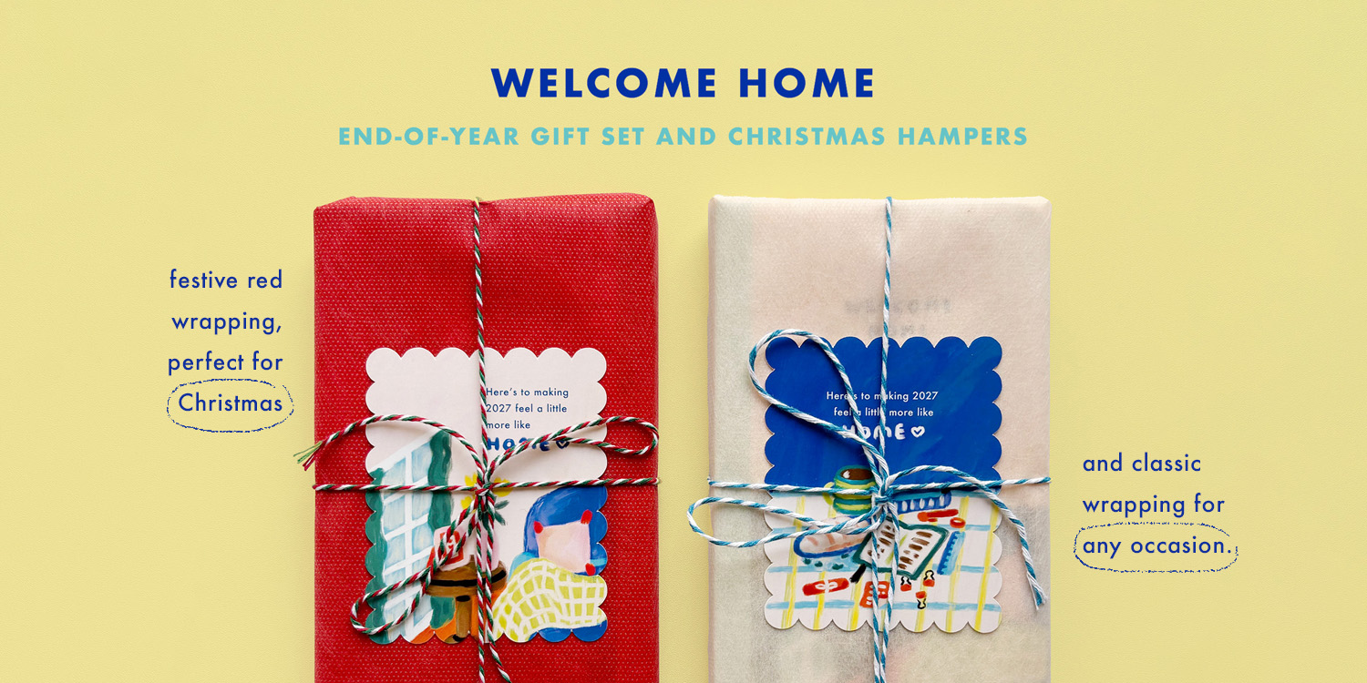 Welcome Home 2027 planner Christmas gift set by Peekmybook