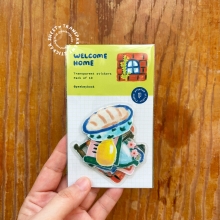 Welcome-Home-1-Sticker-Pack-3 Welcome Home 1 transparent illustrated sticker pack by Peekmybook