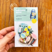 Welcome Home 2 transparent illustrated sticker pack by Peekmybook