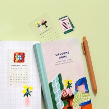Welcome-Home-2027-Calendar-Sticker-2 Mini 2027 transparent calendar sticker pack by Peekmybook