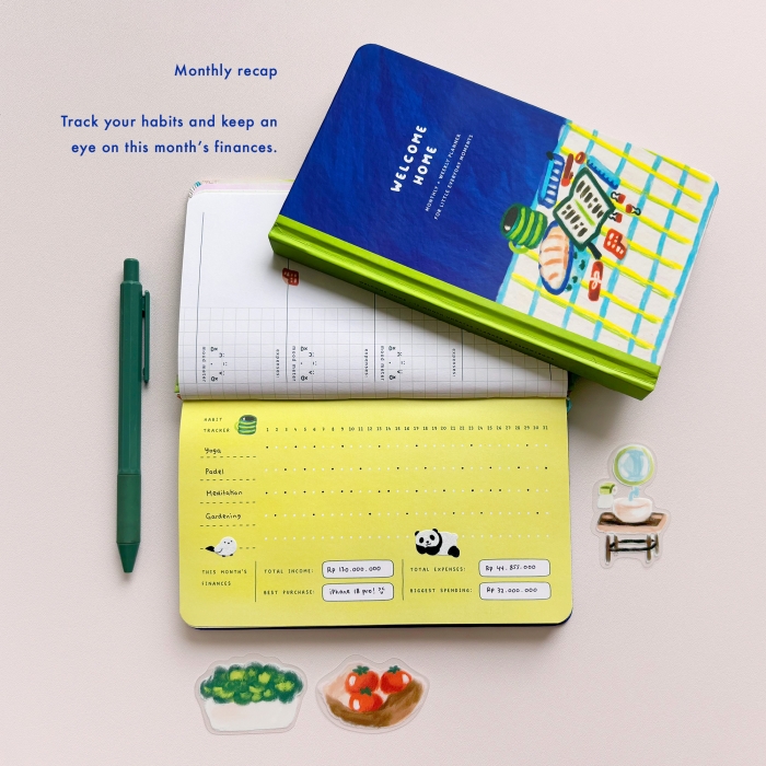 Welcome-Home-2027-Pocket-Planner-10 Compact pocket-sized Welcome Home 2027 undated planner by peekmybook