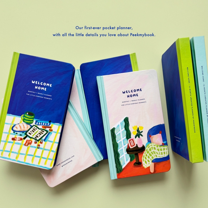 Welcome-Home-2027-Pocket-Planner-12 Compact pocket-sized Welcome Home 2027 undated planner by peekmybook
