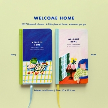 Welcome-Home-2027-Pocket-Planner-4 Compact pocket-sized Welcome Home 2027 undated planner by peekmybook