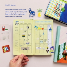 Welcome-Home-2027-Pocket-Planner-5 Compact pocket-sized Welcome Home 2027 undated planner by peekmybook