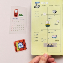 Welcome-Home-2027-Pocket-Planner-5 Mini 2027 transparent calendar sticker pack by Peekmybook