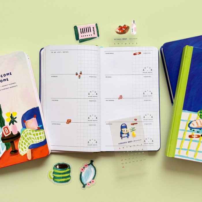 Welcome-Home-2027-Pocket-Planner-6 Compact pocket-sized Welcome Home 2027 undated planner by peekmybook